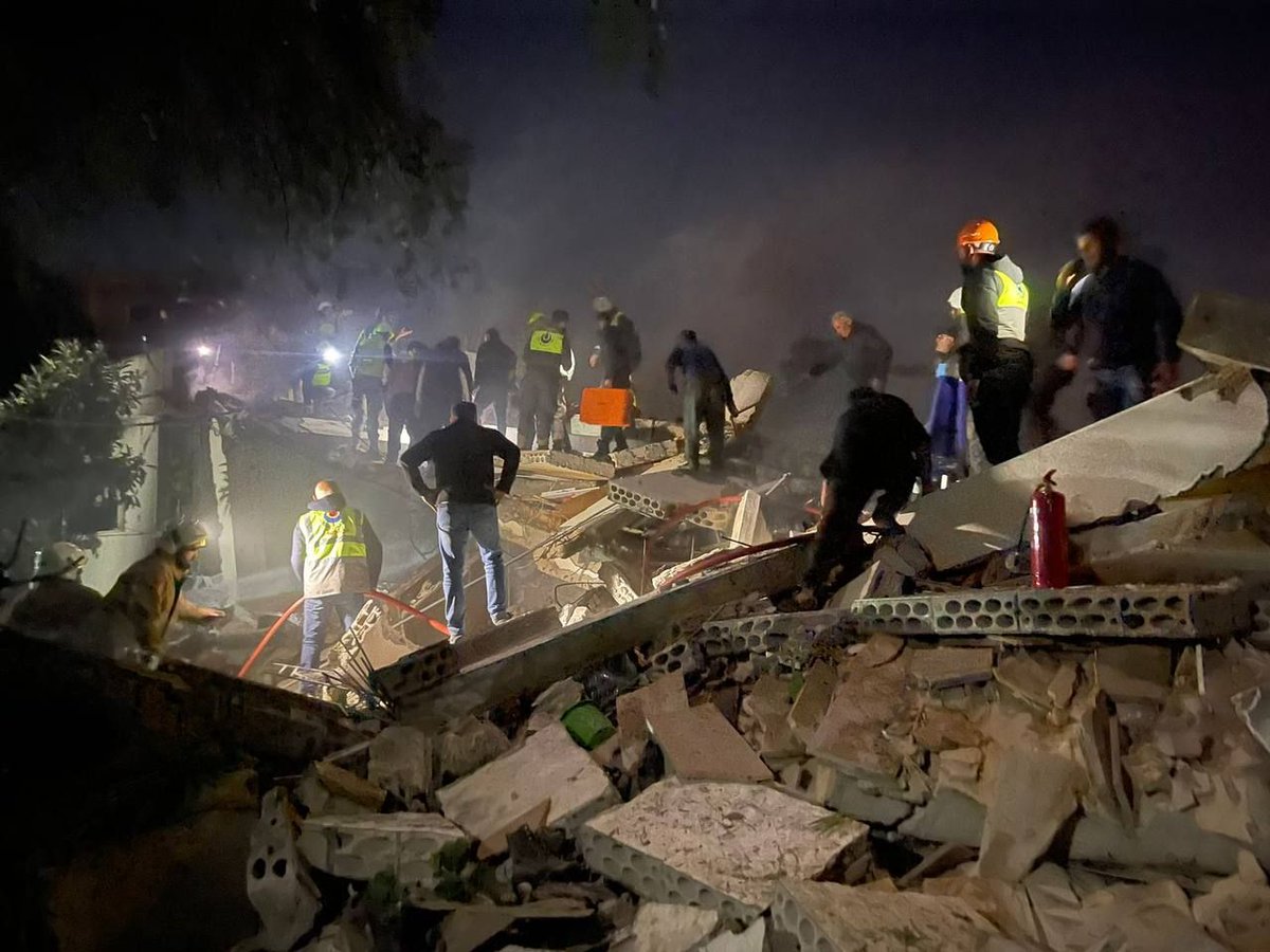 Israeli Air Raid Targets House in Bint Jbeil Southern Lebanon