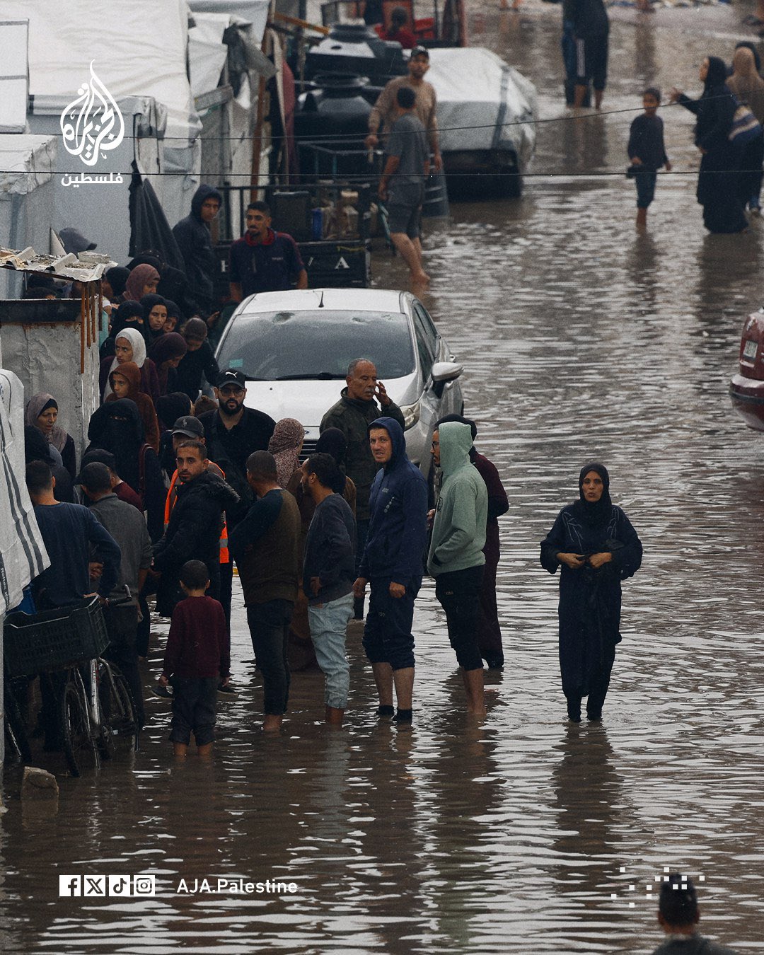 Gaza flooding crisis threatens displaced families amid severe weather