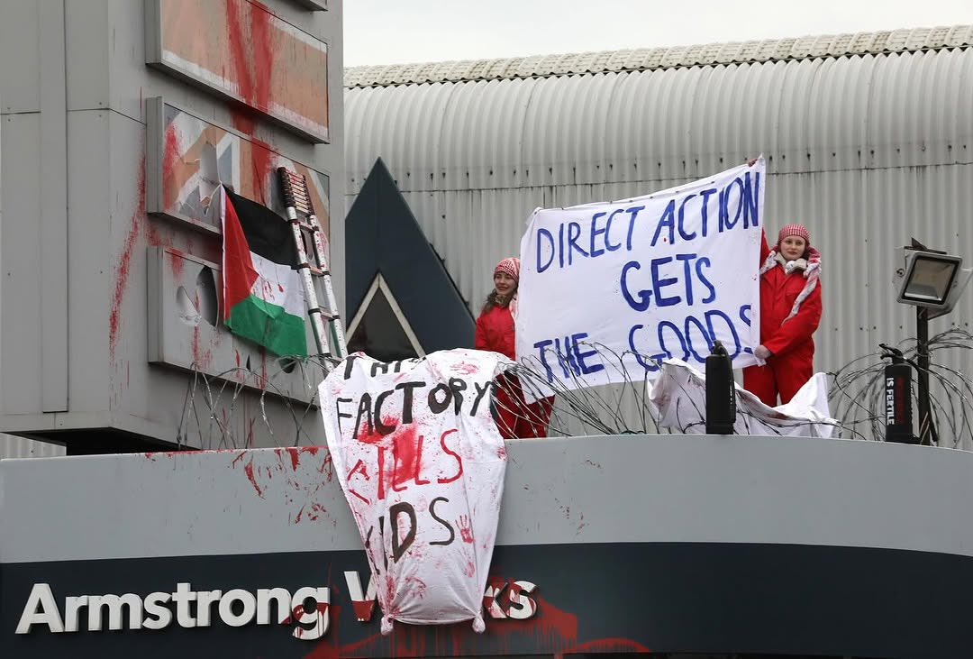 Palestine Action Shuts Down Pearson Engineering in Newcastle