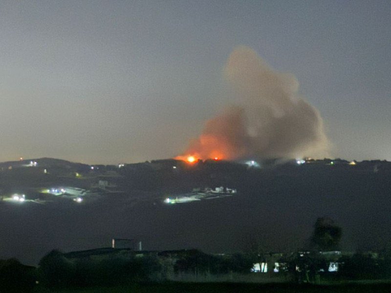 Israel Conducts Night Bombing Campaign in South Lebanon