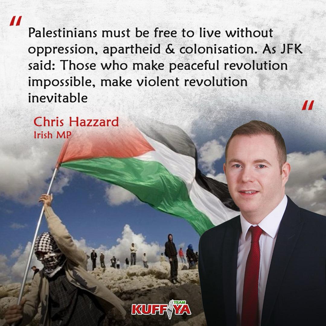 Irish MP Chris Hazzard Expresses Solidarity with Palestinian Resistance