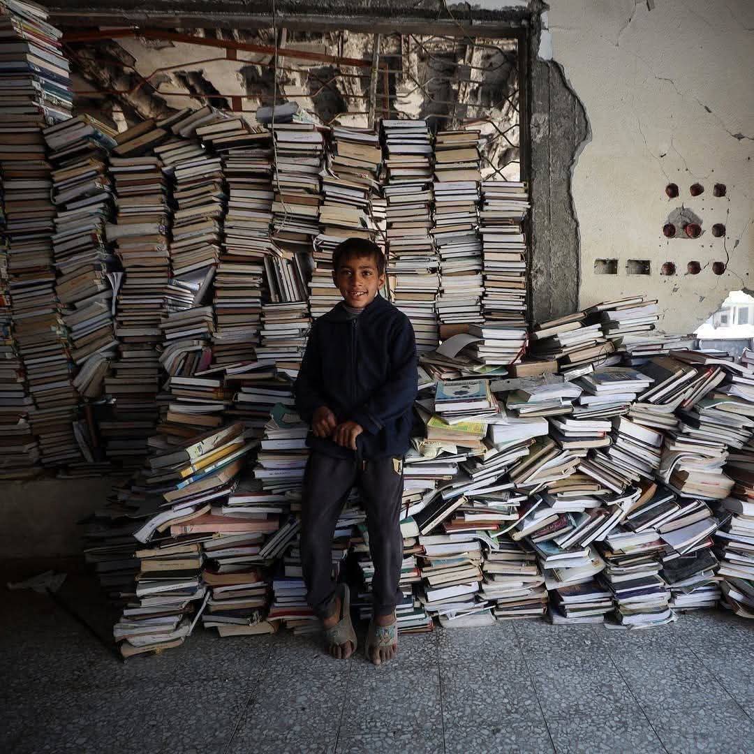 Books Burned for Survival: Gaza’s Humanitarian Crisis