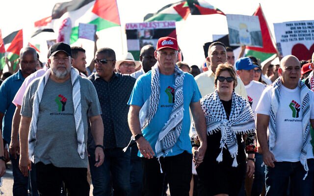 Cuba’s President Condemns Israeli Actions in Gaza Strip