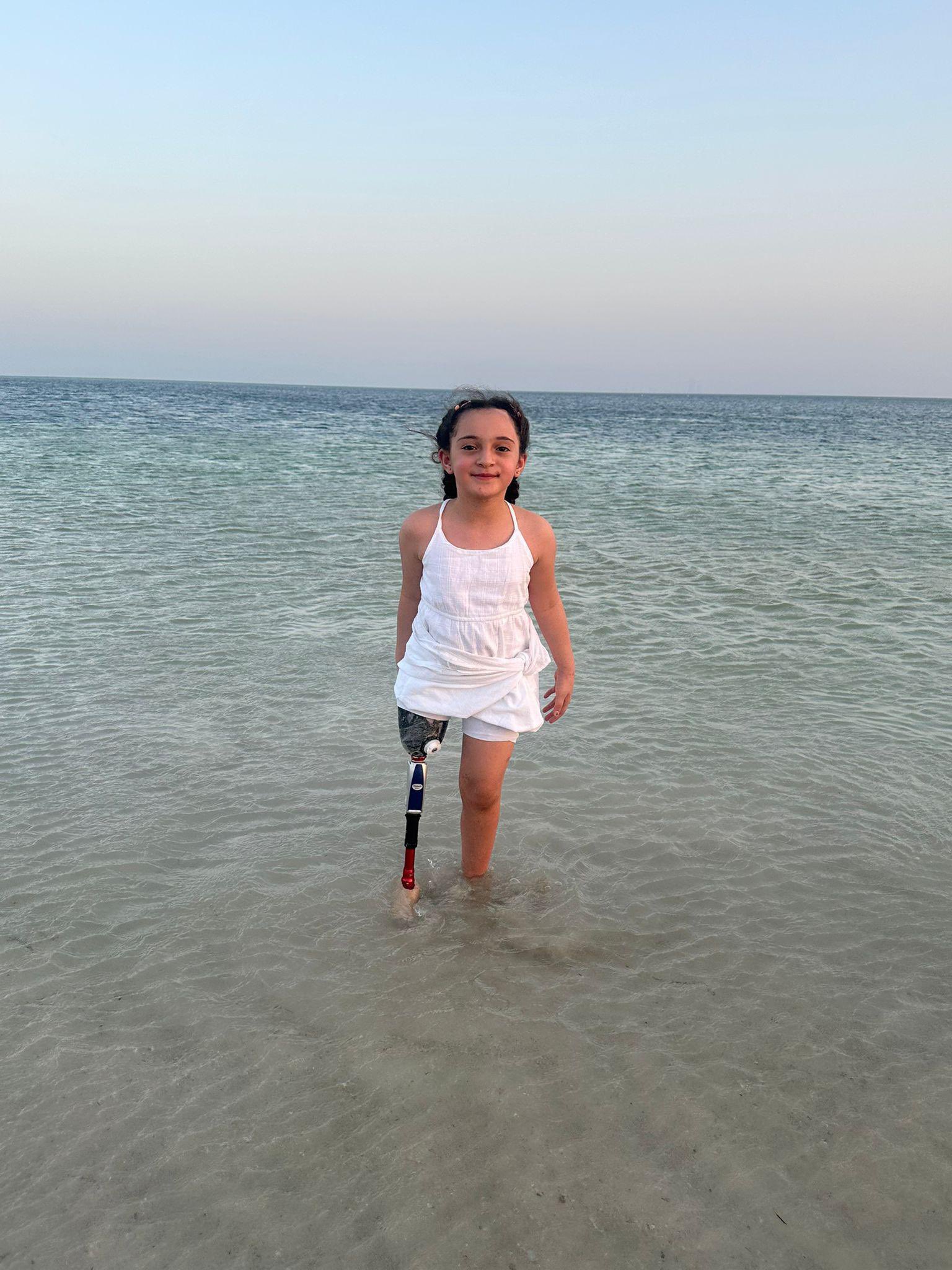 Nine-year-old Maryam seeks prosthetic leg after losing limb in Gaza