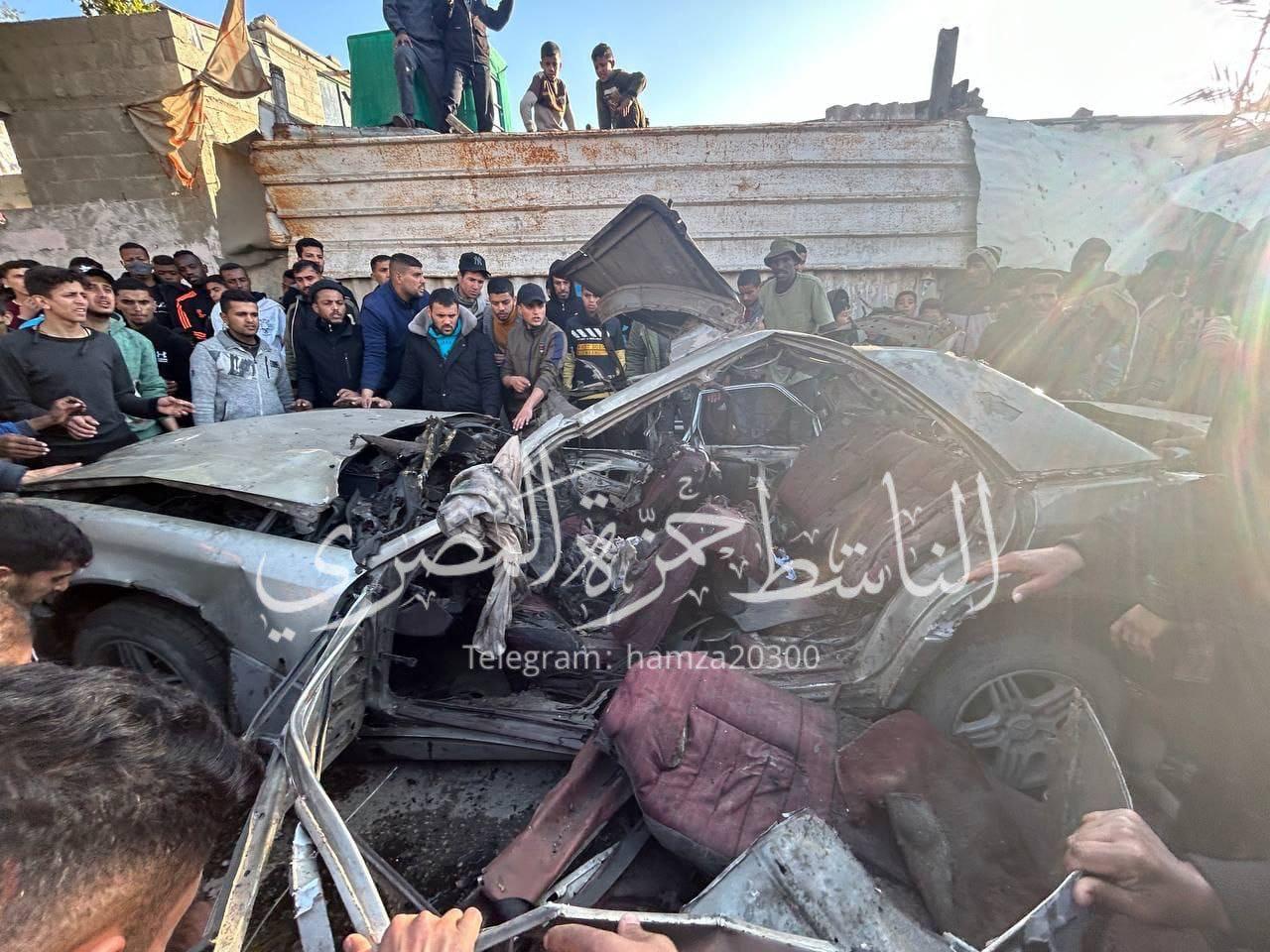 Drone Strike on Civilian Vehicle in Rafah Camp