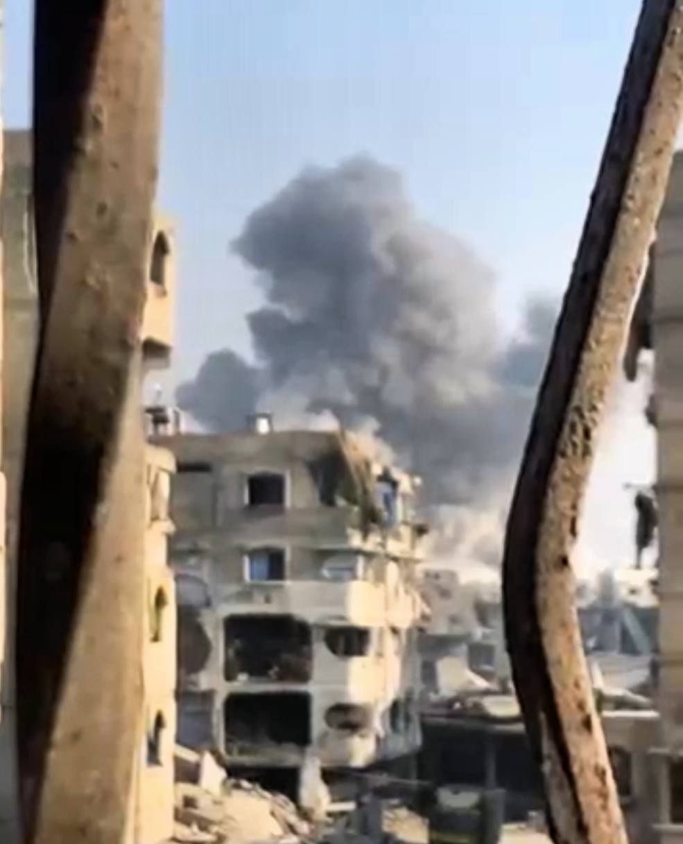 Israeli Army Destroys Residential Block in Gaza Strip