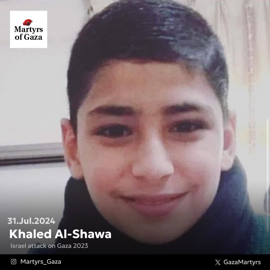 Remembering Khaled Al-Shawa, 17-year-old killed in Israeli attack