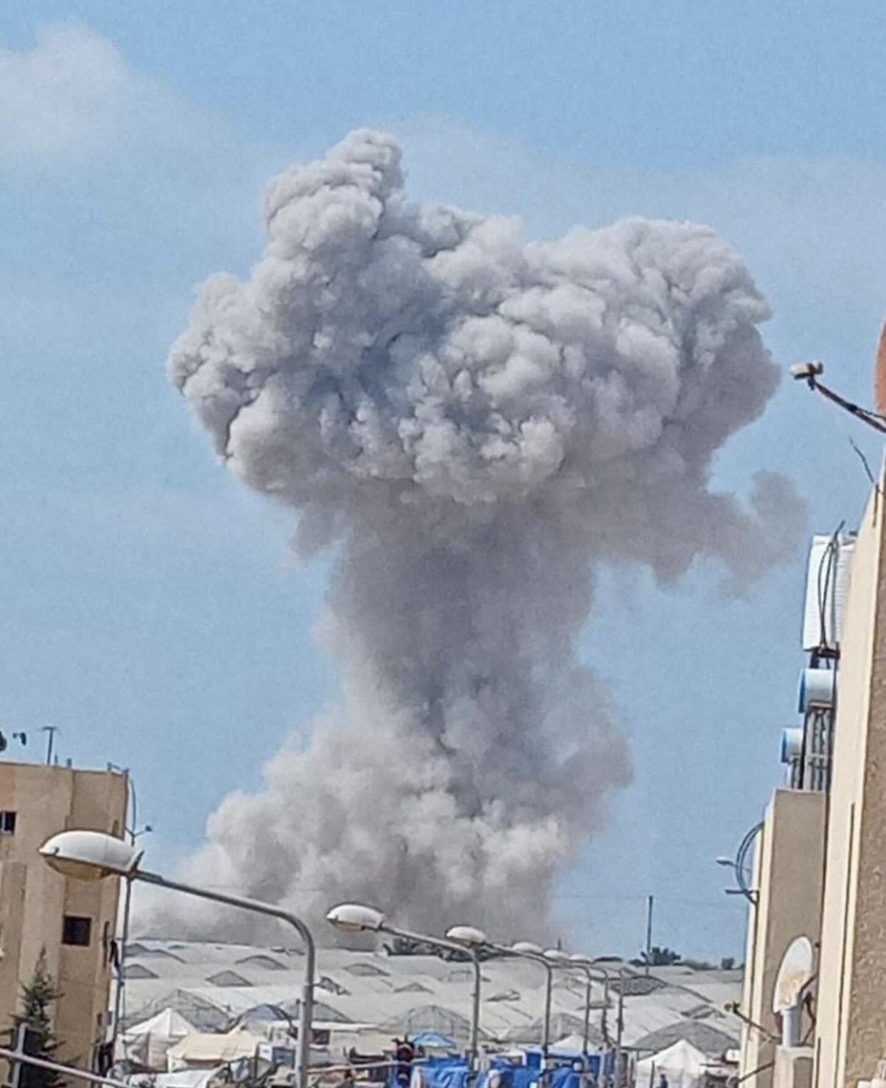 Israeli Air Strike on Displaced Palestinians in Rafah