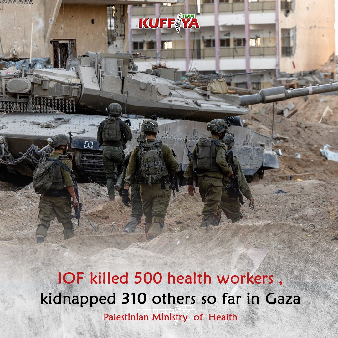Israeli forces killed 500 health workers, arrested 310 in Gaza