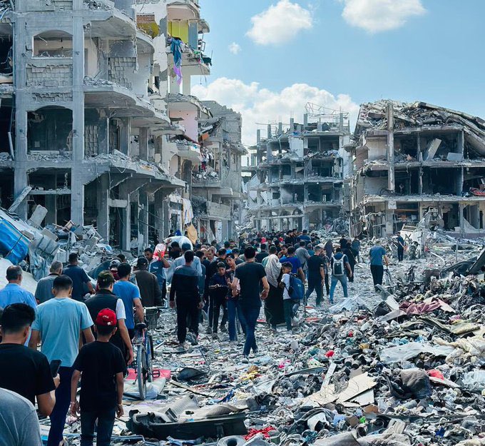 Gaza Destruction and Forced Expulsion in Jabalia