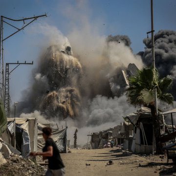 Israeli military evacuation operations in Gaza city