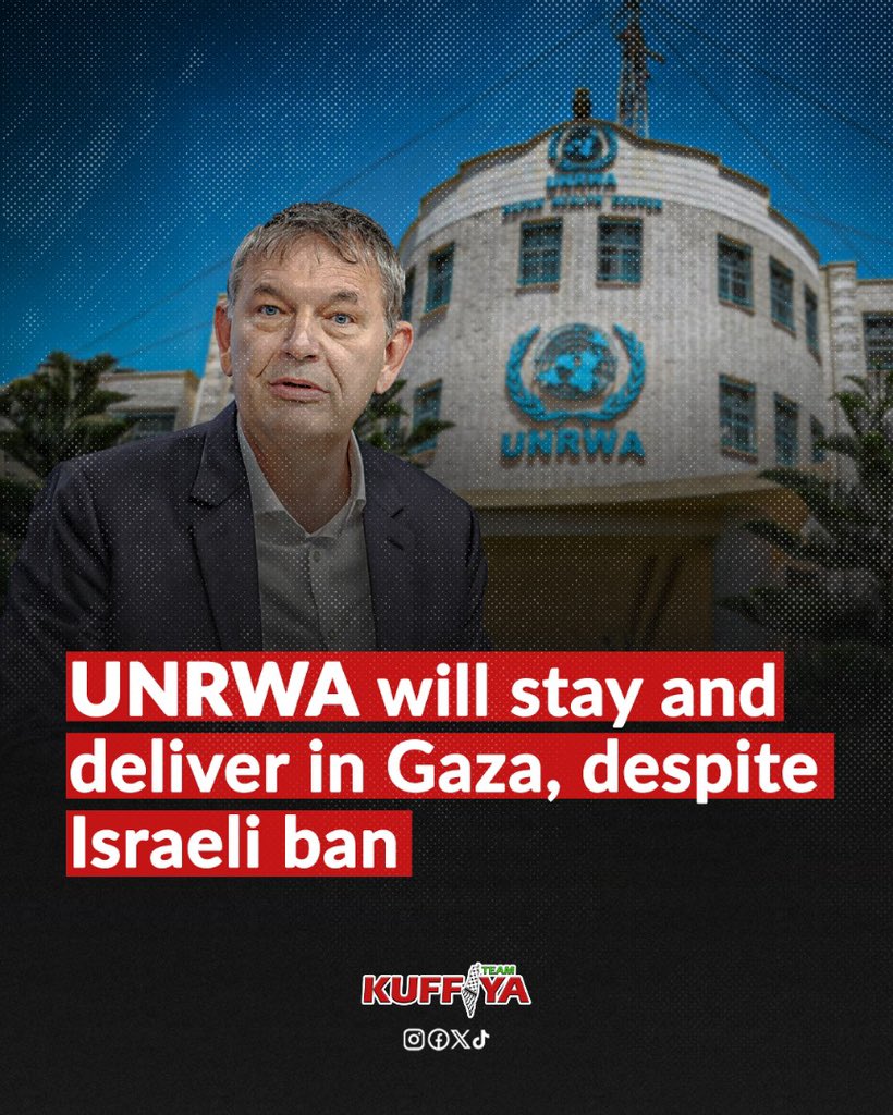 UNRWA Chief: Staff to Remain in Gaza Despite Israeli Ban