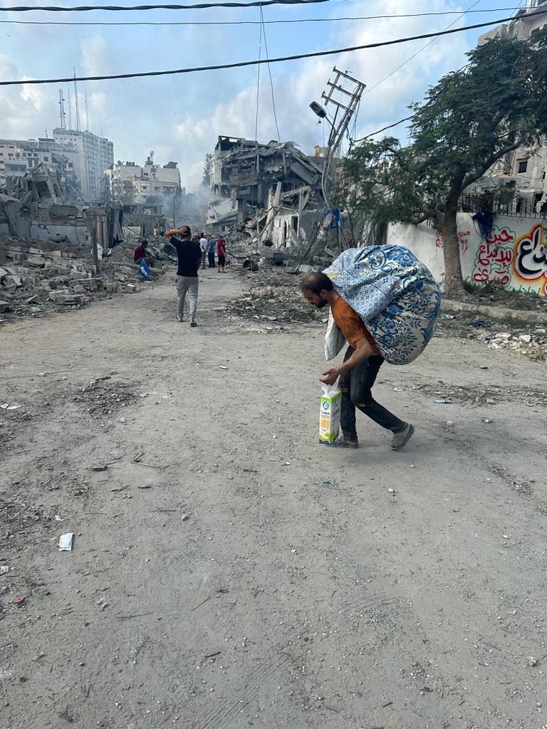 Al-Rimal neighborhood Gaza documented October 2023