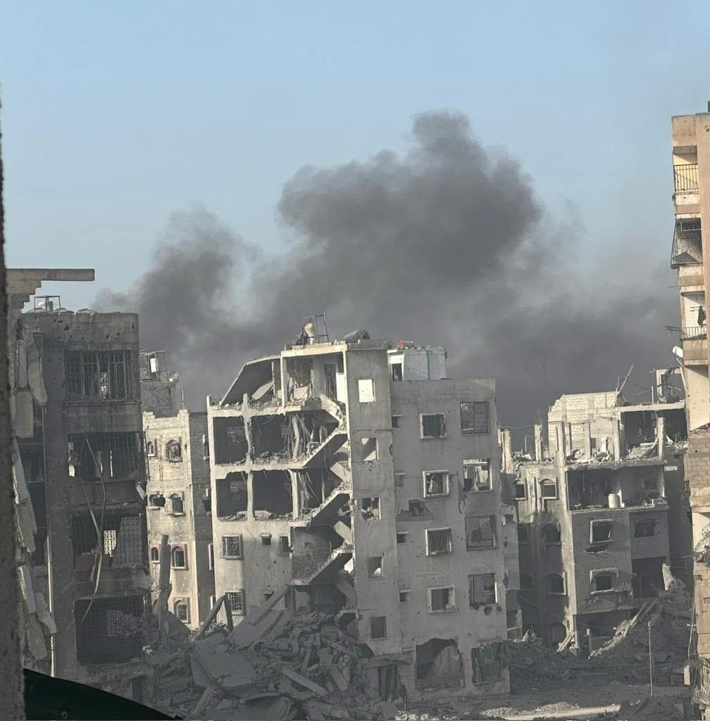 Smoke Rises from Kamal Adwan Hospital; Communications Cut Off