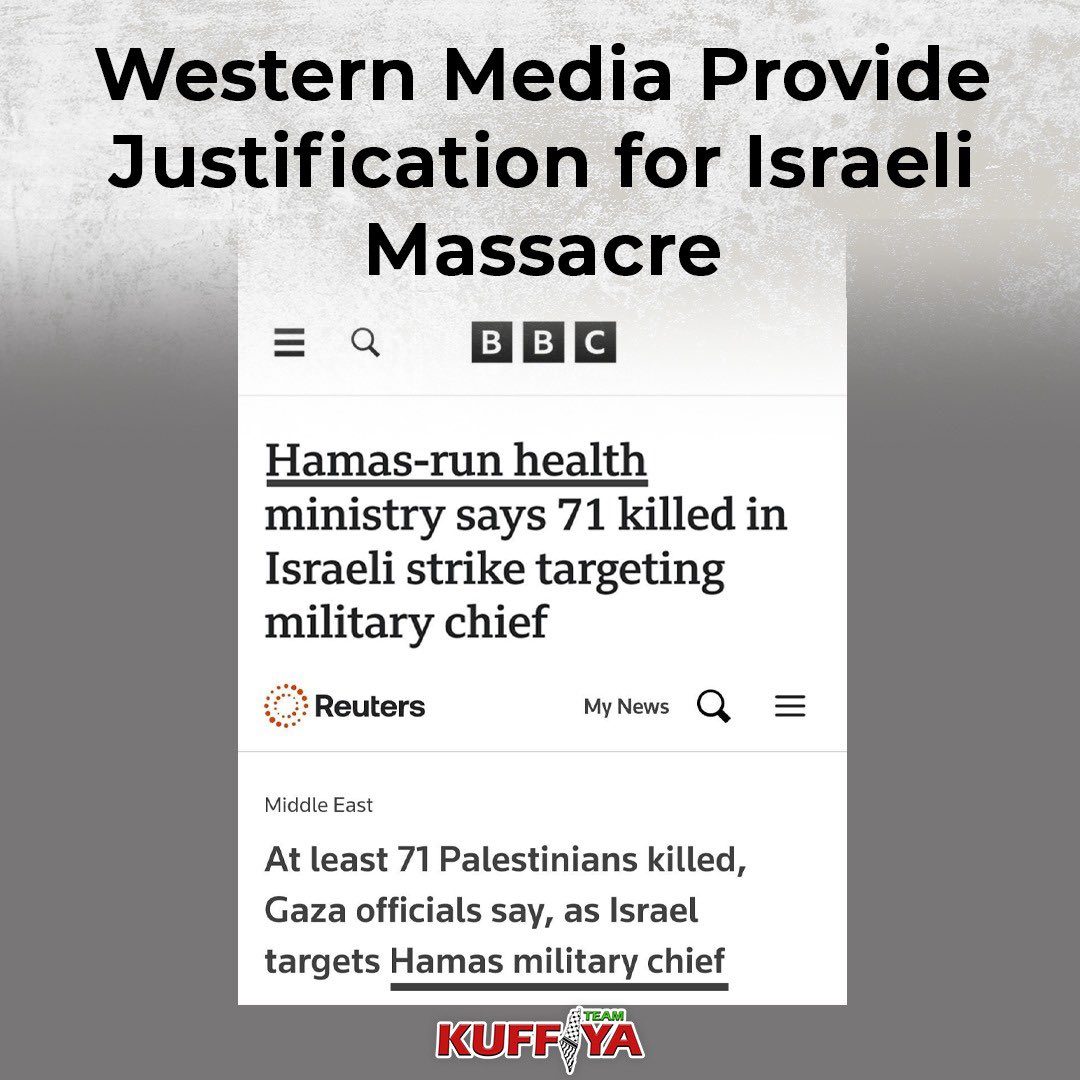 Western Media Justifies Israeli Military Attack on Displacement Tents
