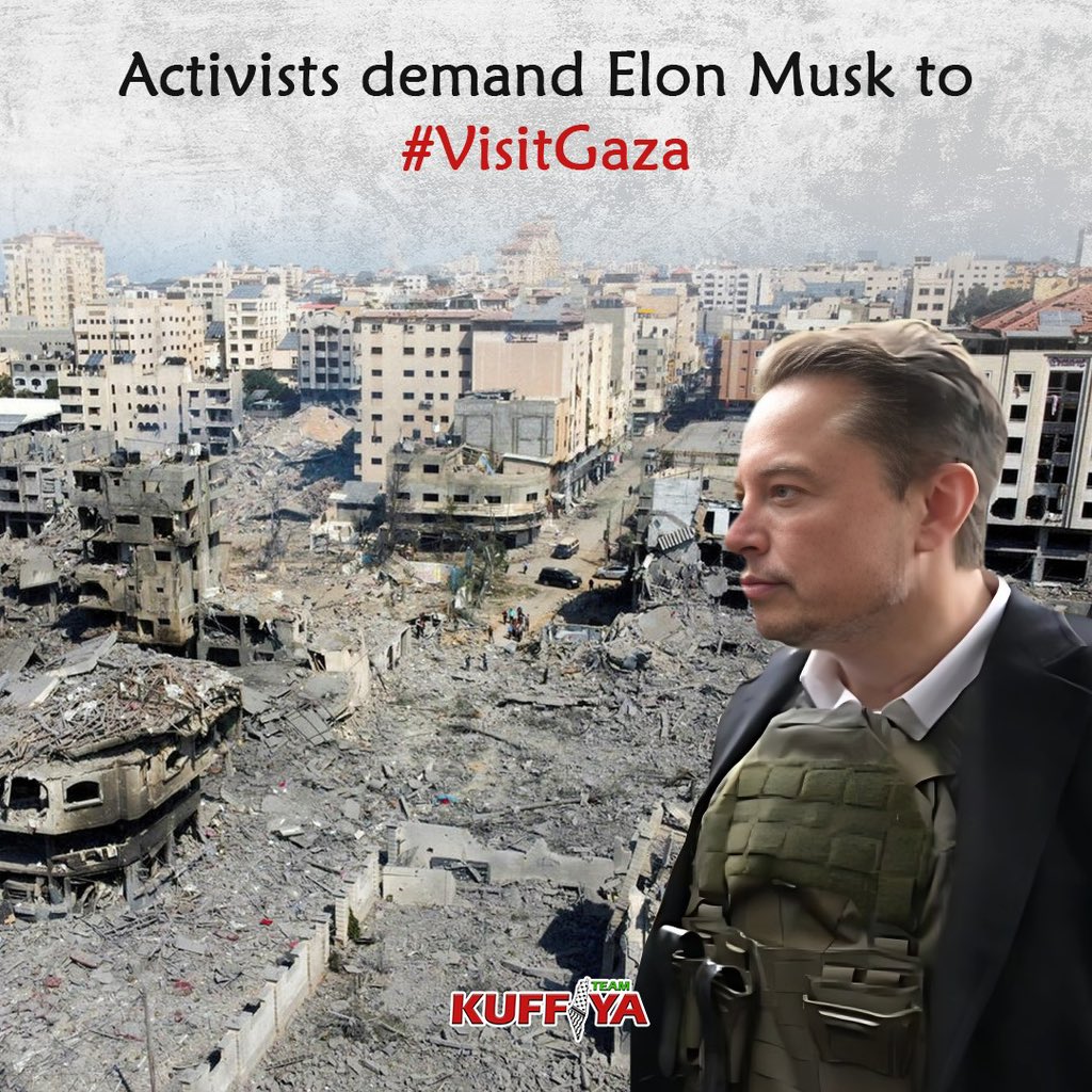 Twitter Activists Launch #VisitGaza Campaign for Elon Musk
