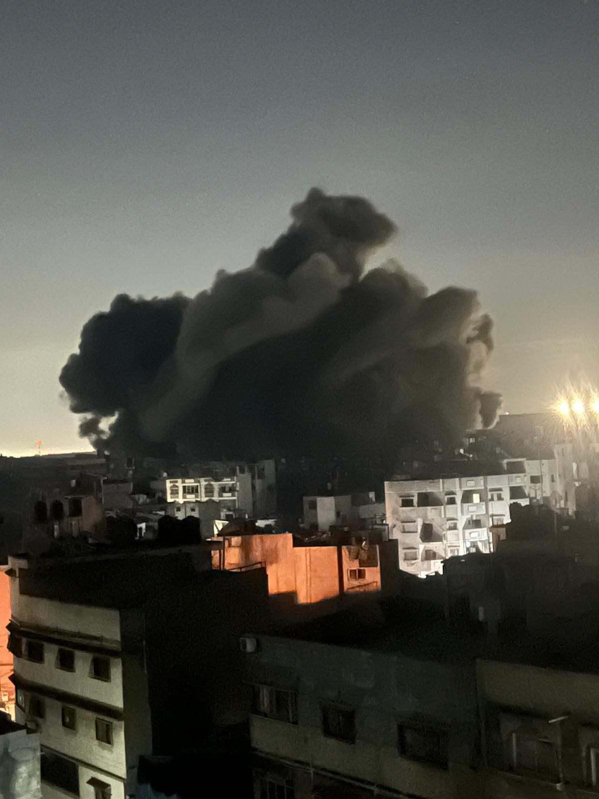 Israeli bombing reported in Gaza City and Khan Younis