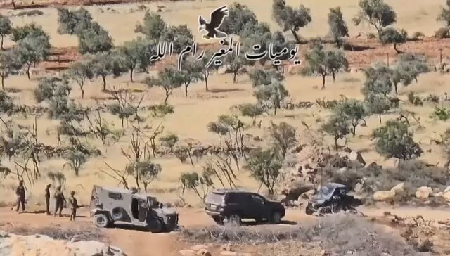 Israeli Settlers Attack Palestinian Farmers in Al Mughayir Village