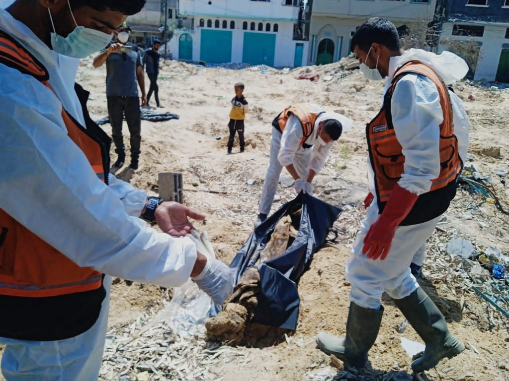 Seven Martyrs Retrieved from Khan Younis Ground Invasion