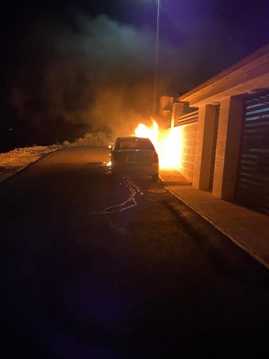 Israeli settlers attack Palestinian village Al-Taybeh with arson and graffiti