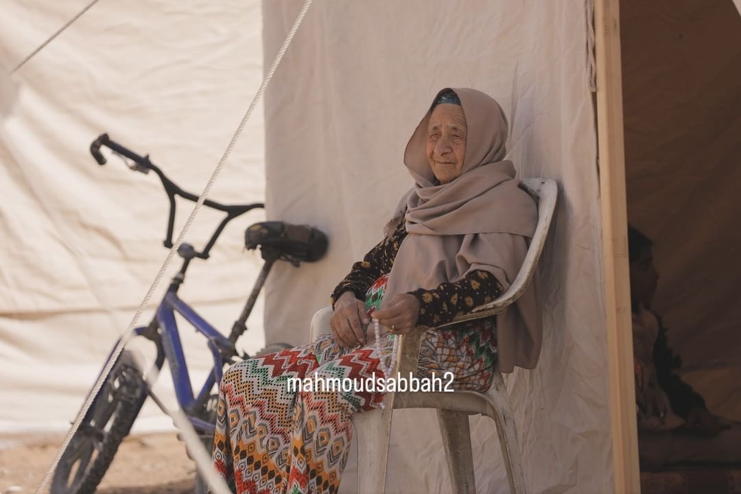 84-Year-Old Palestinian Woman Forced to Evacuate Home in Gaza