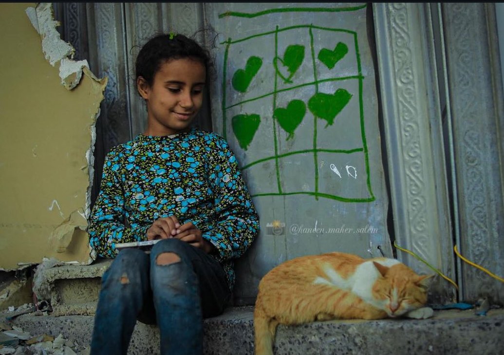 Child’s Art and Resilience in Gaza Amid Conflict