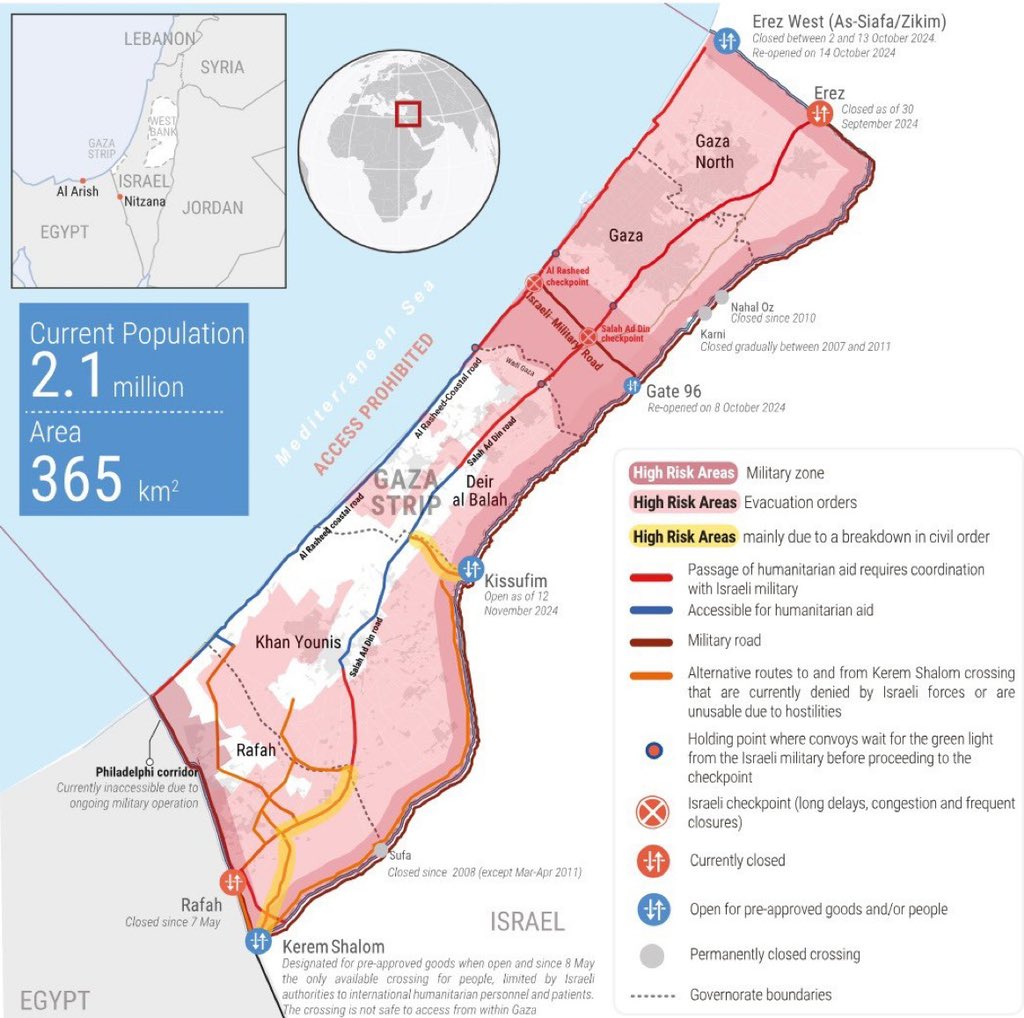 UNRWA: 80% of Gaza Strip becomes high-risk displacement zones