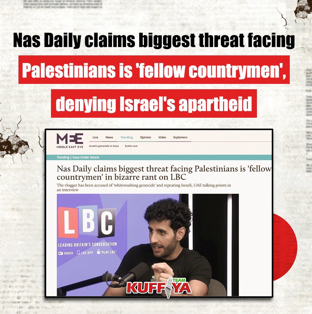 Nas Daily criticized for controversial statements on Palestine and genocide
