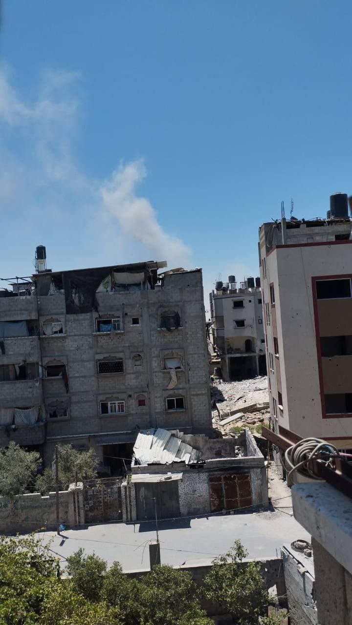 Israeli occupation targets Jordanian Field Hospital area in Gaza City