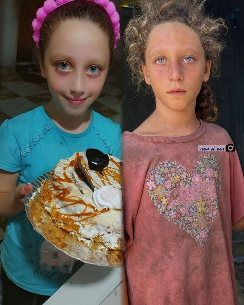 10-year-old Palestinian girl Ranin displaced multiple times in Gaza