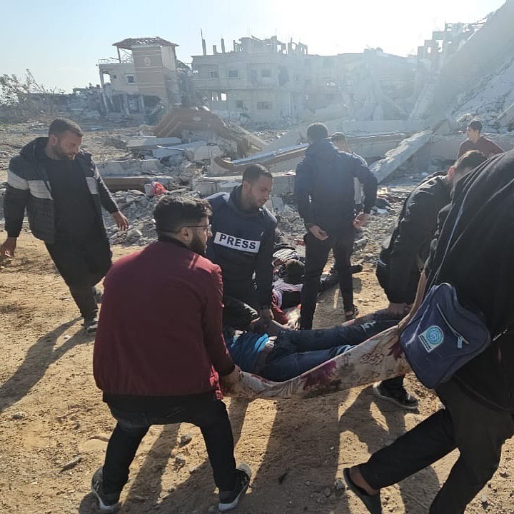 Palestinian Journalist Injured in Israeli Airstrike Gaza