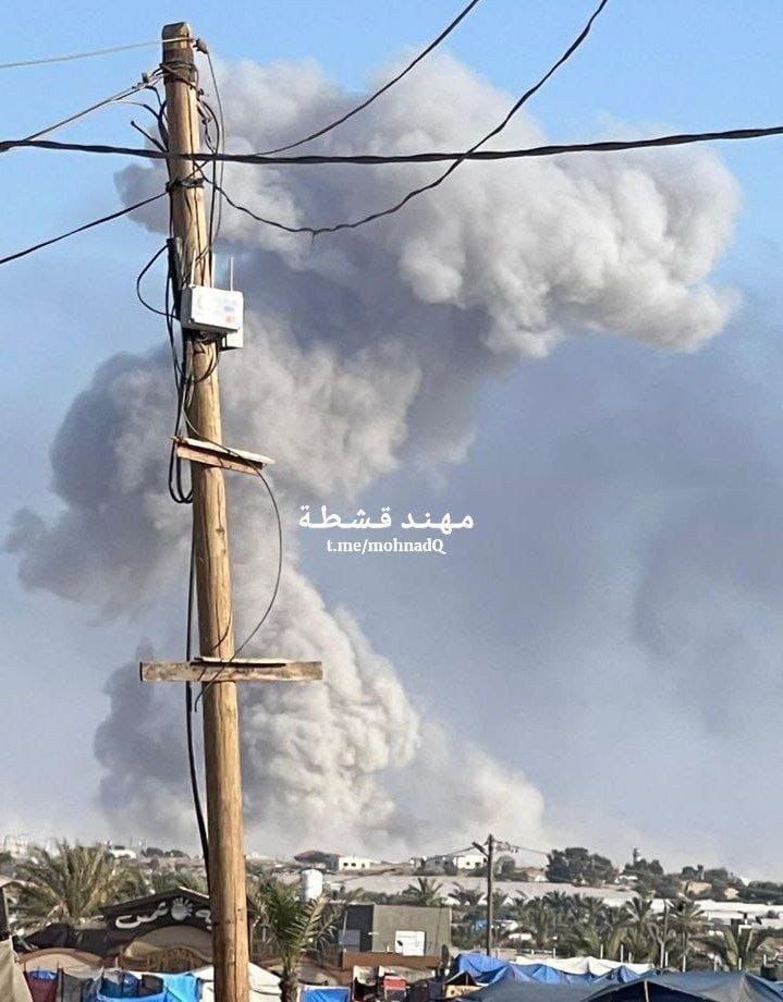 Israeli warplanes target residential areas in Rafah city