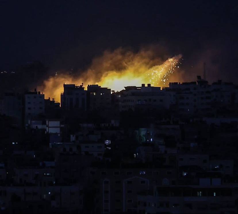 Israeli airstrikes on Al-Karamah neighbourhood reported