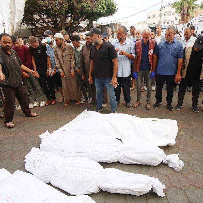 Palestinians mourn four killed in Israeli strike on family home