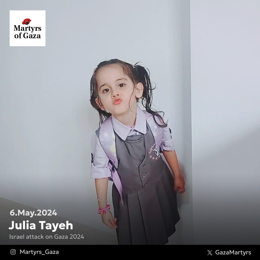 Five-year-old Gaza child’s message calling for end to violence