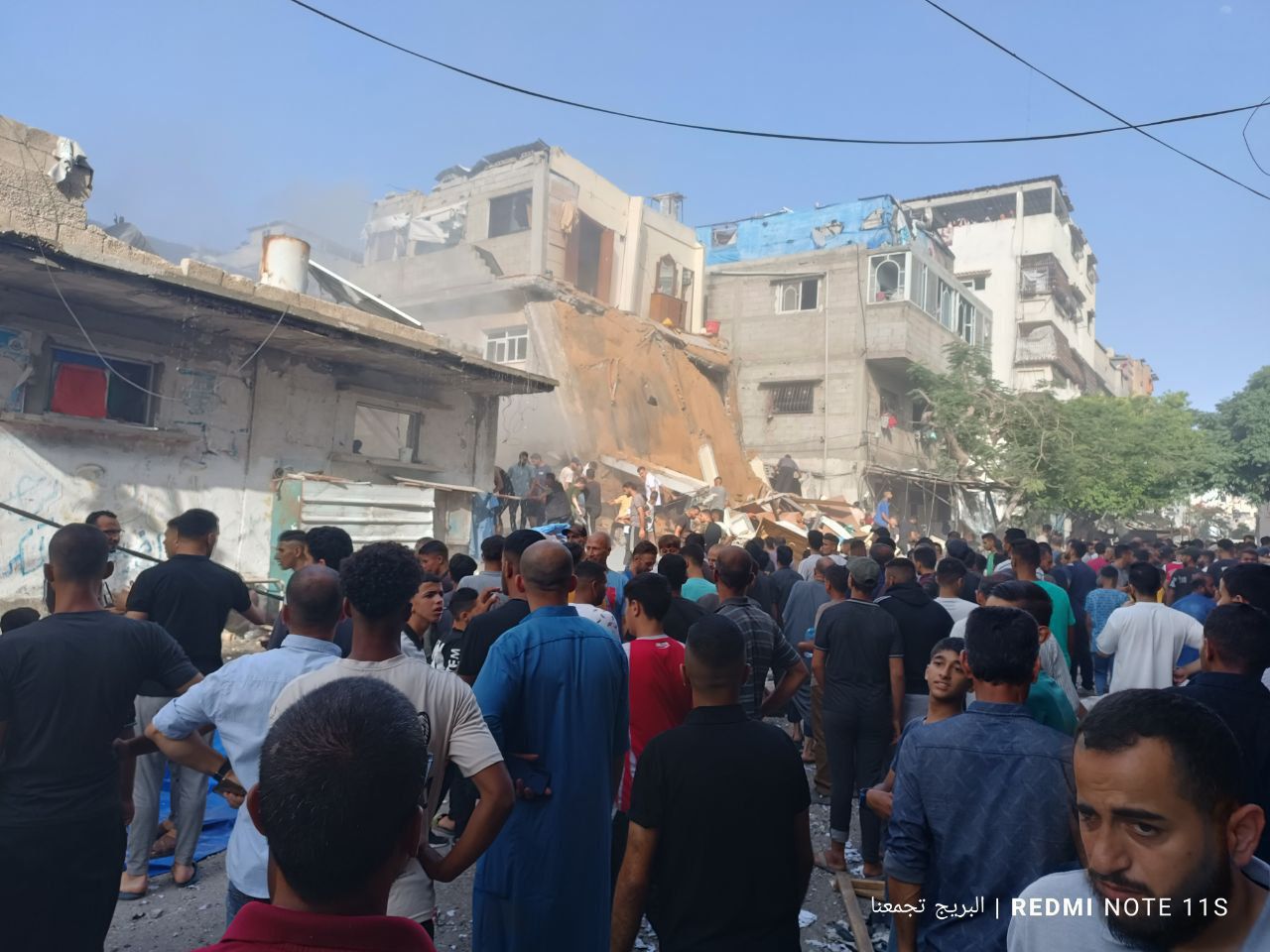 Israeli airstrike hits Al-Bureij refugee camp, casualties reported