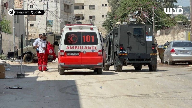 Israeli Army Inspection of Ambulances in Jenin