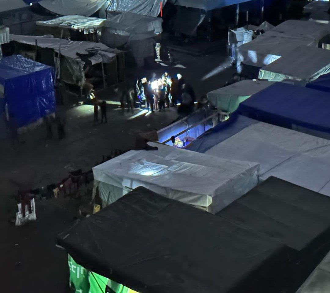 Cold Night in Gaza Displacement Camps