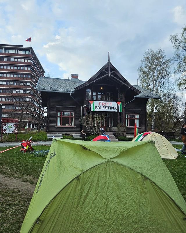 University of Oslo Students Launch Gaza Solidarity Encampment