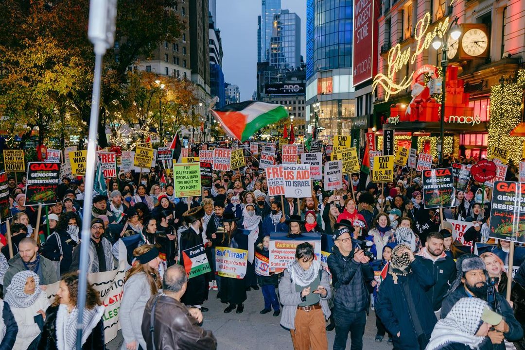 Pro-Palestine Protesters Fill NYC Streets on Solidarity Day