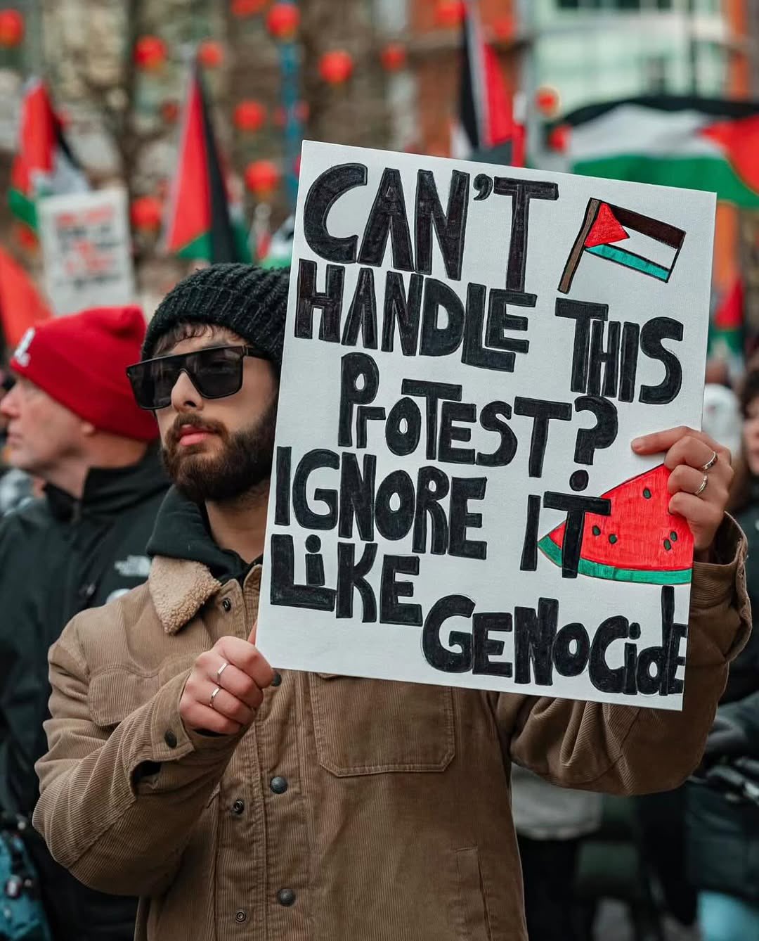 UK Protest Banner Condemns Government Complicity in Gaza
