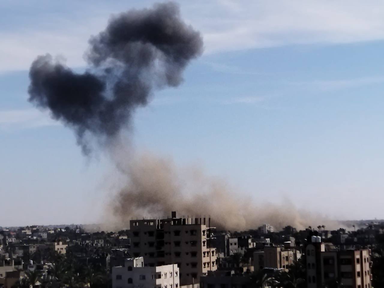 Israeli Bombing in Al Sheikh Ridwan, Gaza City