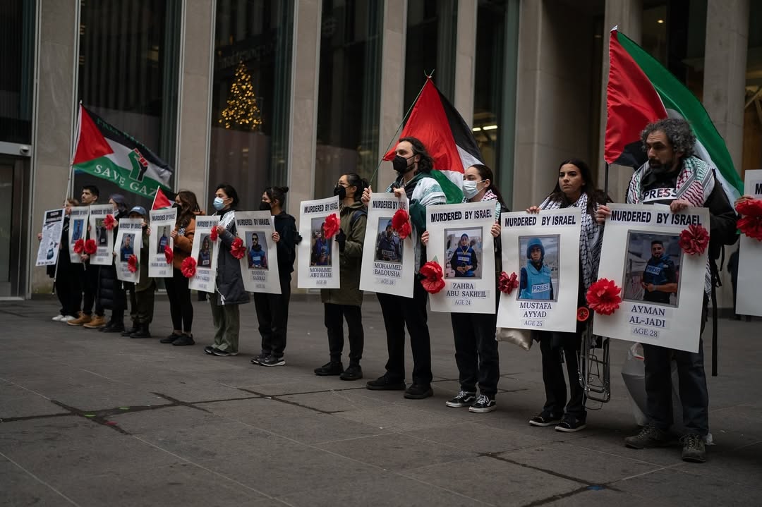Palestine Supporters Protest News Corp, NBC, ABC Over Gaza Coverage
