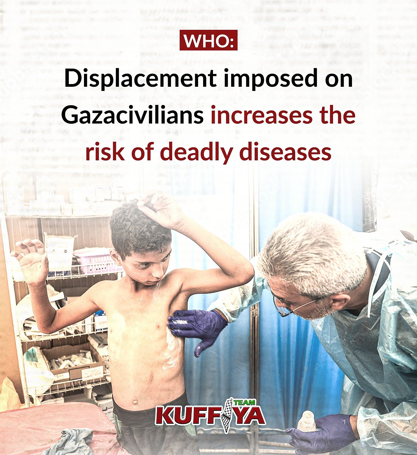 WHO warns mass displacement in Gaza poses serious health threats