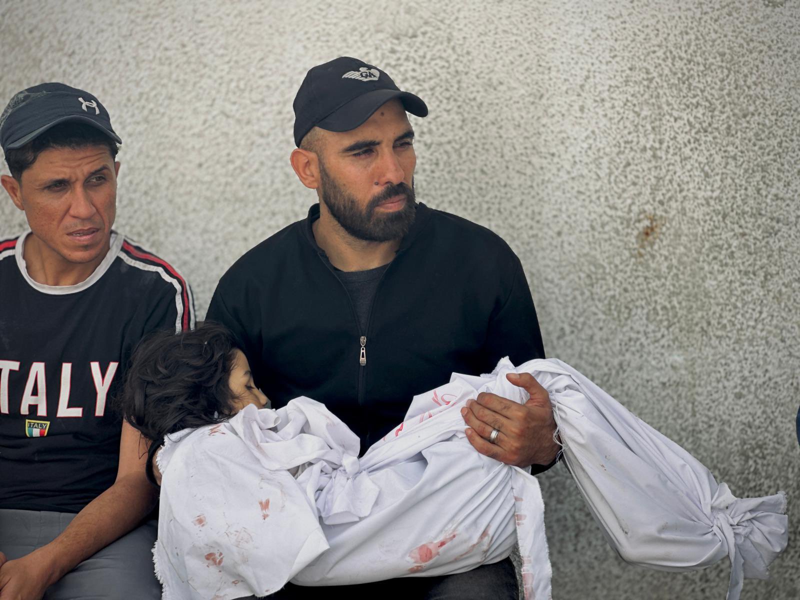 Palestinian Father Grieves Child Killed in Gaza Conflict
