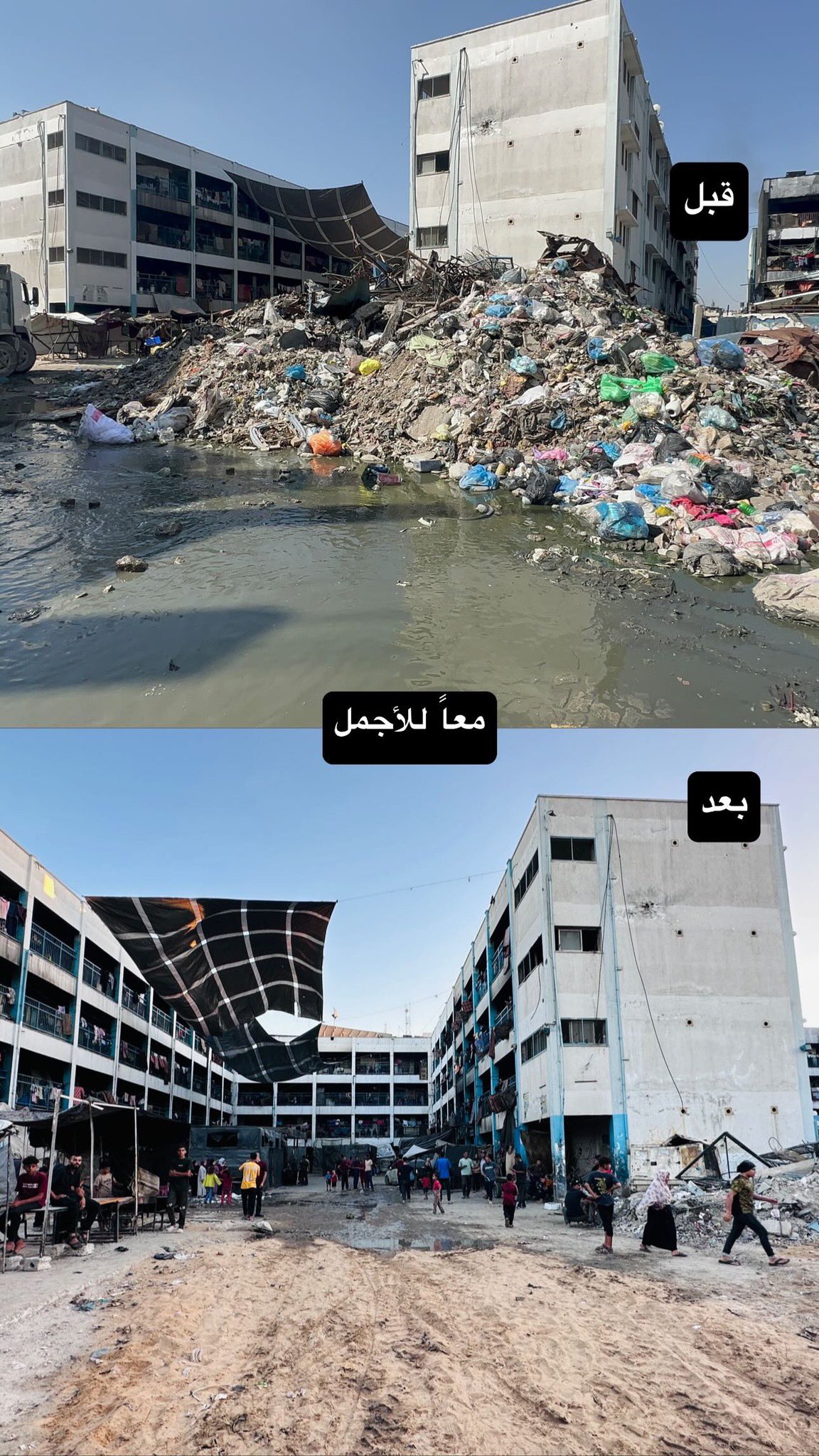 Humanitarian Aid at Displaced Persons Center Amid Genocide