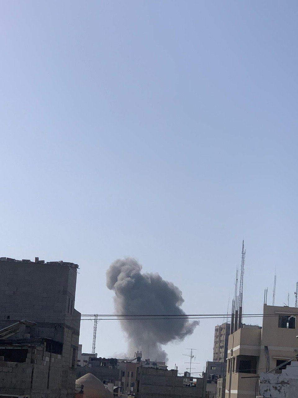 Israeli airstrike hits industrial area west of Gaza City