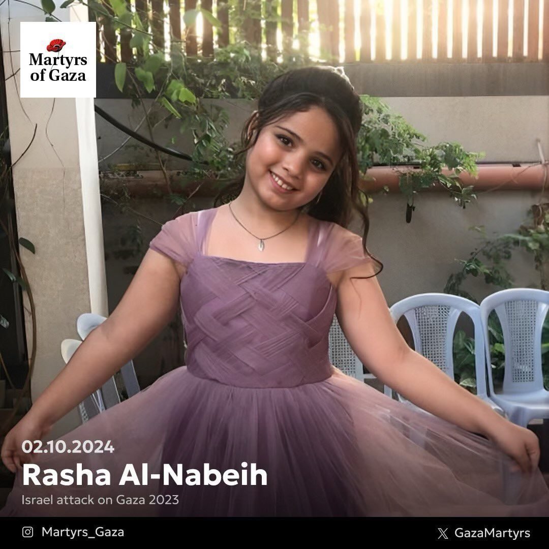 10-year-old girl Rasha’s final will before Israeli attack