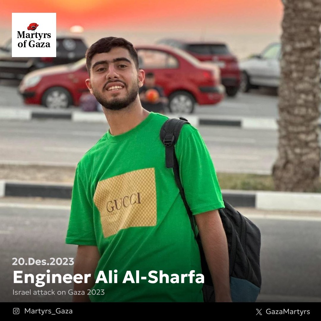 The Martyr Engineer Ali Al-Sharfa Twenty Year Old Dreams