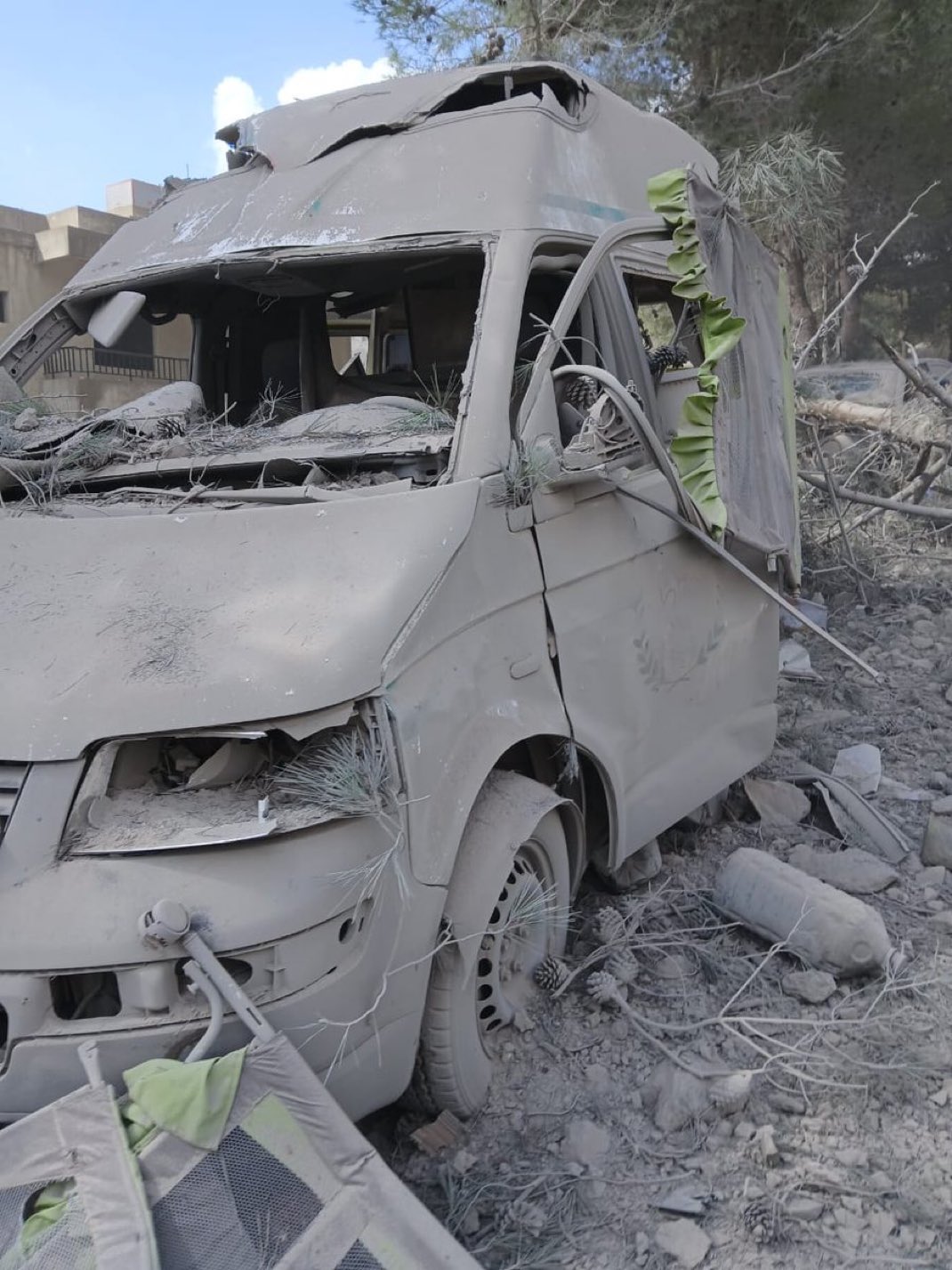 Israel Bombed Ambulance in South Lebanon Today